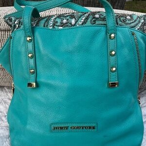 Juicy Couture Teal Studded Backpack